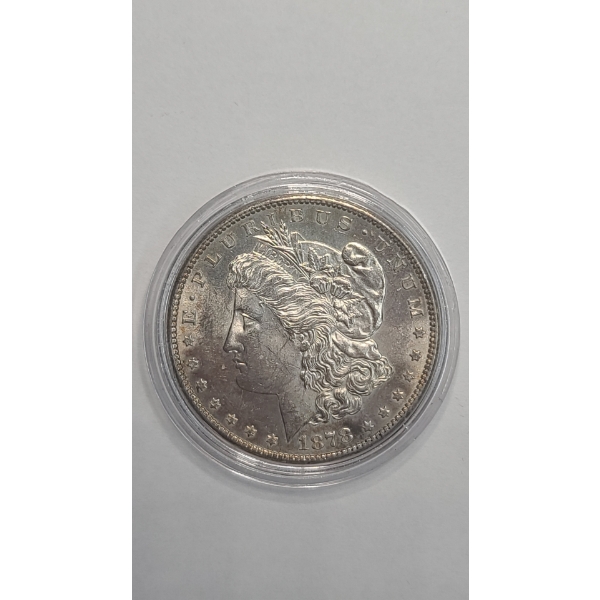 United States 1878-S Morgan 90% Silver Dollar In Coin Capsule