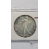 Image 2 : Vintage United States 1987 One Troy Ounce .999 Fine Silver American Eagle In Display Case