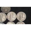 Image 10 : Assorted 90% Silver Dimes Including Barber, Mercury & Roosevelt Dimes - Face Value: $1.00