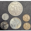 Image 2 : 1882-S Morgan Silver Dollar w/ Kennedy Silver Half, Mercury Dime & More $1.67 Face Value