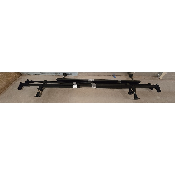 Queen Metal Bed with Headboard, Footboard and Rails