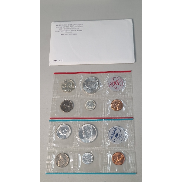 United States Mint 1964 Uncirculated Coin Set
