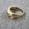 Image 6 : Stunning 10K Yellow Gold Ring With Small Clear Stones ~ Total Weight 5.7 Grams