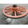 Image 2 : Large Vintage Wooden Wagon Wheel/Farm Cart Wheel - About 3.5ft - Heavy