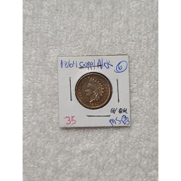 1864 Indian Head Penny in MS Condition! Ungraded But A GREAT CANDIDATE! 