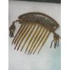 Image 2 : RARE Antique Victorian Hair Comb & Beaded Purse - See Pics -  Celluloid Frame As Is - See Pics