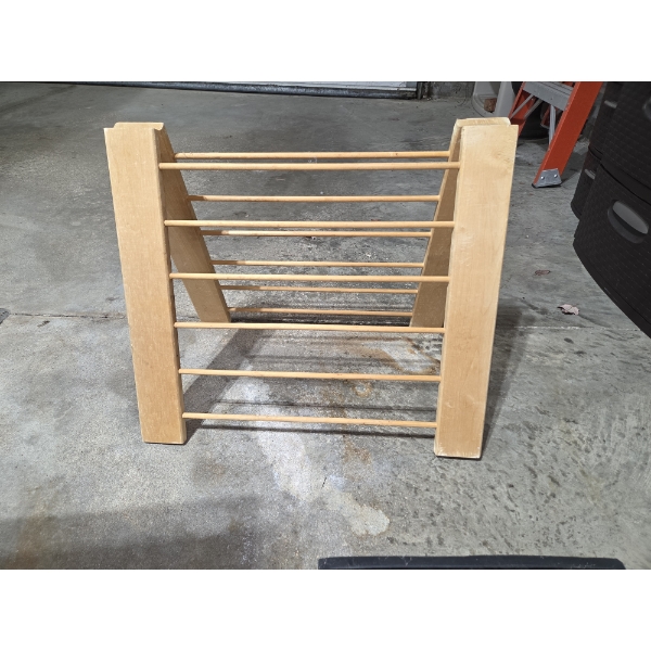 27"x14" Metal File Cabinet (no key) 35"x14" Rubber Boot Mat 10"x37" Herb Drying Rack