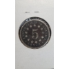 Image 2 : 1868 Shield Nickel 