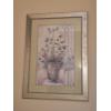 Image 2 : Framed Under Glass - 46 x 33 Overall Floral Print - Excellent condition & Very Decorative