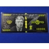 Image 2 : Limited Edition 45th President Donald Trump Diamond $10,000 Black & Gold Banknote