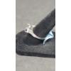 Image 2 : 10K White Gold Opening Setting Ring With Side Accent Diamonds - Size 7 - Weight: 2.0g
