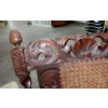 Image 5 : Important Antique Intricately Worked Tall Cane Seat & Backed Wooden Arm Chair 1st of 2 Offered 