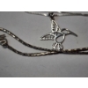 Image 5 : Two Sterling Silver Necklaces Including Hummingbird Pendant - TW: 9.8g