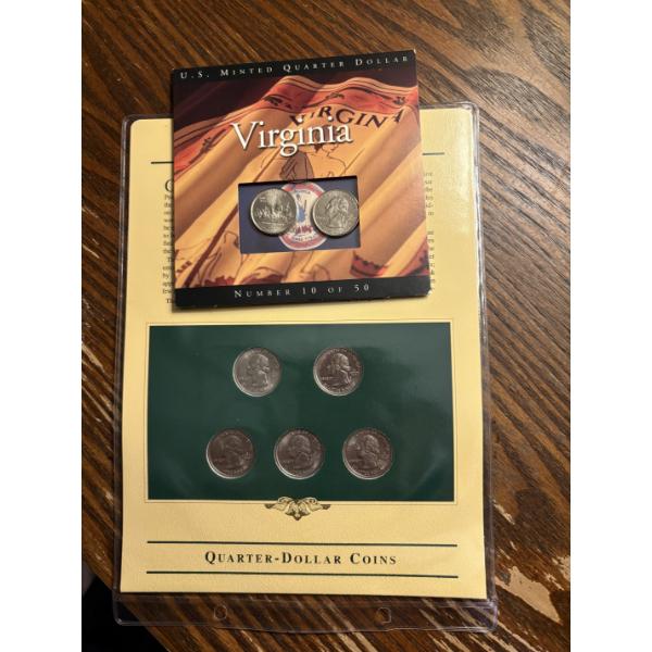 U.S. Minted Quarter Dollar Virginia - Quarter Dollar Coins - U.S. Coins of the 20th Century