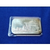 Image 2 : Incredible - RARE - "Go First Class" Silver Art Bar - 1 Ounce .999 Fine Silver