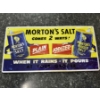 Image 1 : Morton's Salt When It Rains, It Pours 19"x19 1/2" Metal Sign - Great Condition