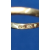 Image 13 : 10K Gold Diamond and Ruby Love Eternity Band Ring & 10K Blue Sapphire/Ruby Ring -Weight: 3.6g