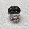 Image 1 : Antique Sterling Silver Repoussé Napkin Ring - 14g