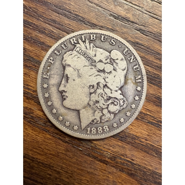 90% Silver- 1888-O Morgan Silver Dollar - Mintage 12,150,000