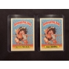 Image 1 : 1985 Garbage Pail Kids - Mad Donna & Nutty Nicole Cards - 50A & 50B - Mint Condition