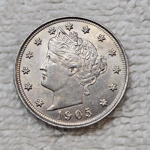 1905 Liberty Head "V" Nickel FV: $.05