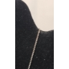 Image 3 : 10K White Gold Necklace With White Stones- Total Weight: 1.1g