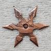 Image 2 : 5-gram Novelty Throwing Star Fashioned from .999 Fine Copper