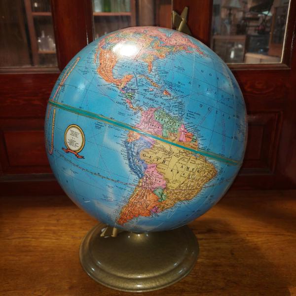Vintage " CRAMS " 12"  IMPERIAL Desk Globe - Exc Condition See Pics