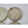 Image 8 : Four Assorted Years 90% Silver Walking Liberty Half Dollars - FV: $2.00