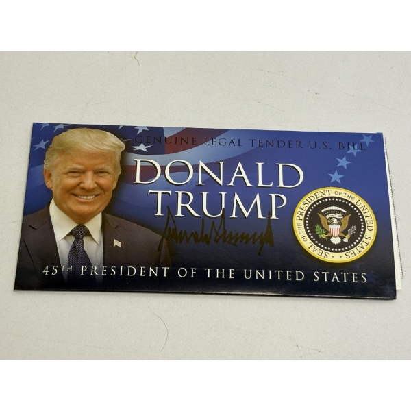 Genuine Legal Tender U.S. Bill U.S. Bank Note - Colorized $2 Bill Donald Trump - 2024
