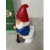 Image 2 : Garden Gnomes Galore 12" Garden Gnome Sitting On The Toilet - Brand New In The Box 