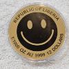 Image 1 : 2026 Republic of Liberia $12 "Smiley Face" .9999 Fine Gold Coin
