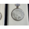Image 3 : Two 90% Silver Coin Keychains: 1964 Kennedy & 1922 Peace Dollar