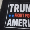 Image 2 : NEW TRUMP Fight For America Welcome or Door Mat Measuring About 27 Inches X 18.5 Inches