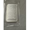 Image 1 : Johnson Matthey .999 Fine Silver One Troy Ounce Bar - Mint Condition & Sealed