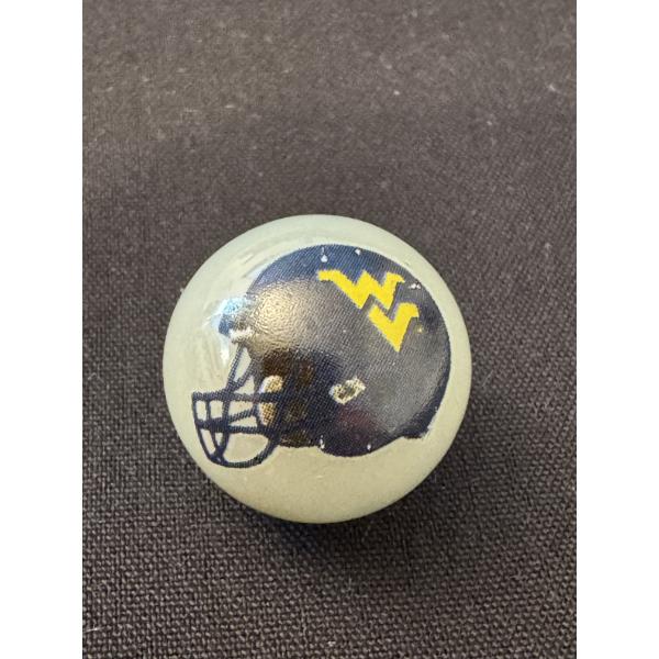 Vintage West Virginia Mountaineers Football One Inch Shooter Marble - Mint Condition