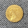 Image 1 : 1912 United States $2.50 Gold Indian Head Coin ~ AGW: 0.121 Oz ~ Mintage of 616,000