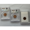 Image 2 : Lot of 3 Graded Lincoln Pennies In Cases - Mint Condition