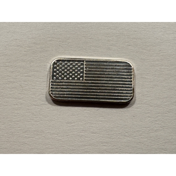 1 Gram .999 Fine Silver American Flag Bar by Pan Silver Company - Limited Edition