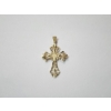 Image 1 : Beautiful 14K Gold Detailed Cross Pendant Total Weight: 1.6g