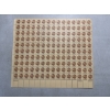 Image 1 : 150 - Full Page Of Rare 1978 Indian Head Penny U.S. Stamps - Real Postage - Face Value $19.50 - Mint