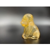 Image 2 : Degenhart Dogs - Peach Opal- Adorable Glass Dog Figurine - ~2.5 inches 