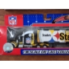 Image 4 : Officially Licensed NFL 1:80 Scale Pittsburgh Steelers Limited Edition Truck & Trailer Toys In Box