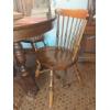 Image 3 : Maple Wood Kitchen / Dining Room Table With 4 Chairs & 16" Leaf,  45" 