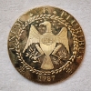 Image 4 : LARGE Commemorative Replica Medal of 1787 Brasher Gold Doubloon ~ Beautiful Coin!