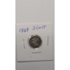 Image 1 : U.S 1869 Three-Cent Nickel Coin 