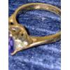 Image 6 : Stunning 14k Gold Tanzanite and Diamond Ring -3.6 Grams - Size 6.5 