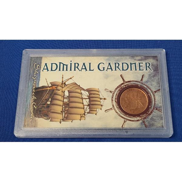Encapsulated 1808 Shipwreck British East India Company 10 Cash Coin From The Admiral Gardner 