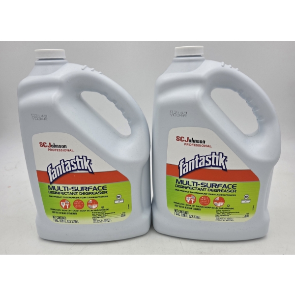 Two One Gallon Fantastik Multi Surface Disinfectant/Degreaser