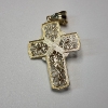 Image 2 : Two-Tone 10K Gold Filigree Crucifix Pendant - TW: 2.7g